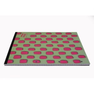 Europa Splash A4 Refill Pad Headbound 140 Pages 80gsm FSC Paper Ruled With Margin Punched 4 Holes Pink (Pack 6) - EU1511Z